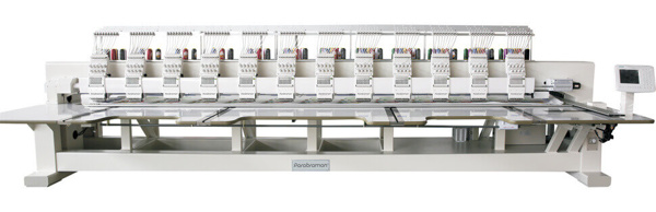 Parabraman HF-1208, восьмиголова високошвидкісна промислова вишивальна машина з плоскою платформою, робоче поле 3 200 х 800 мм, швидкість вишивки 1 200 ст / хв