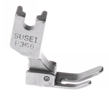 Snyter P360 mini, лапка с узким левым рожком для вшивания молнии, для машин с нижним продвижением