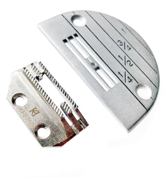 Khsew KN275, комплект из игольной пластины и зубчатой рейки для машин с нижним продвижением