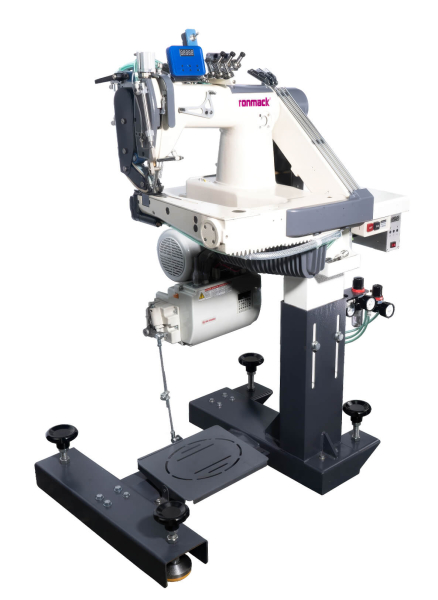 Ronmack RM-T36-2, 3-игольная швейная машина цепного стежка с П-образной платформой для средних и тяжелых материалов