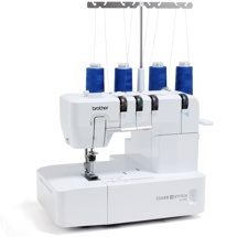 Brother CV3440, 2/3/4 - ниточная бытовая распошивальная машина с рукавной консолью, 4 вида швов