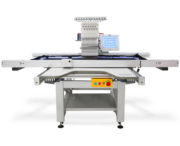 Parabraman PR-1501N, одноголовая 15-игольная промышленная вышивальная машина c 10″ сенсорным LCD-дисплеем и большим рабочим полем 1200 х 700 мм