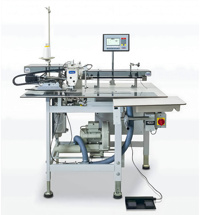 A-S-S BASS 5400, автоматизированная рабочая станция для выполнение отделочной строчки гульфика мужских брюк