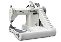 Brother DA-927A-3-264L / PF-RB, двухигольная швейная машина цепного стежка на П-образной платформе