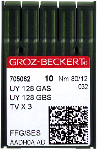 Groz-Beckert UYx128 GAS  иглы для промышленных распошивальных машин, в упаковке 10 шт
