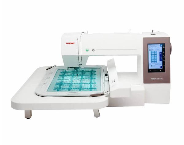 Janome Memory Craft 550E, побутова вишивальна машина з полем вишивки 200 х 360 мм