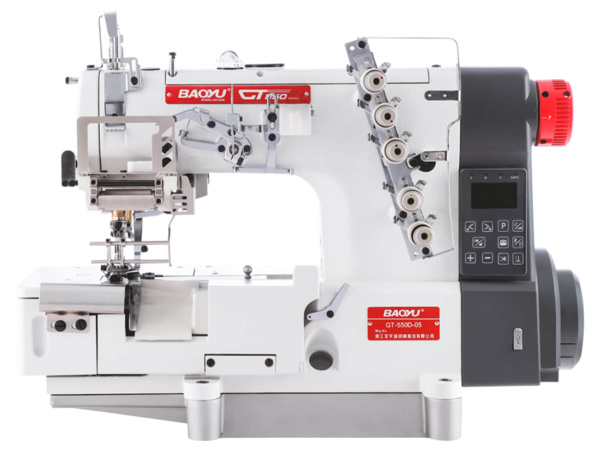 Baoyu GT-550E-05-356/DS, промислова розпошивальна машина з правостороннім ножем для пришивання еластичних мереживних стрічок
